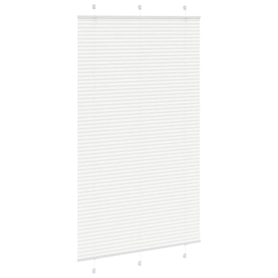 Store plissé blanc 115x200cm largeur du tissu 114,4cm polyester - 3