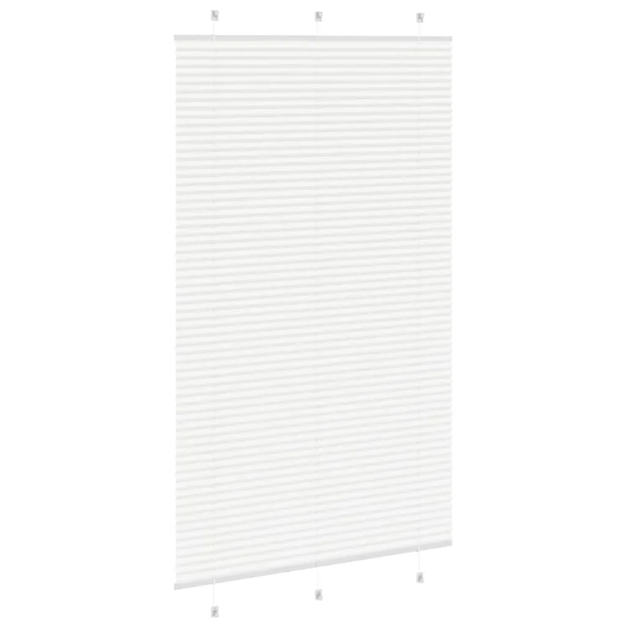Store plissé blanc 115x200cm largeur du tissu 114,4cm polyester - 4