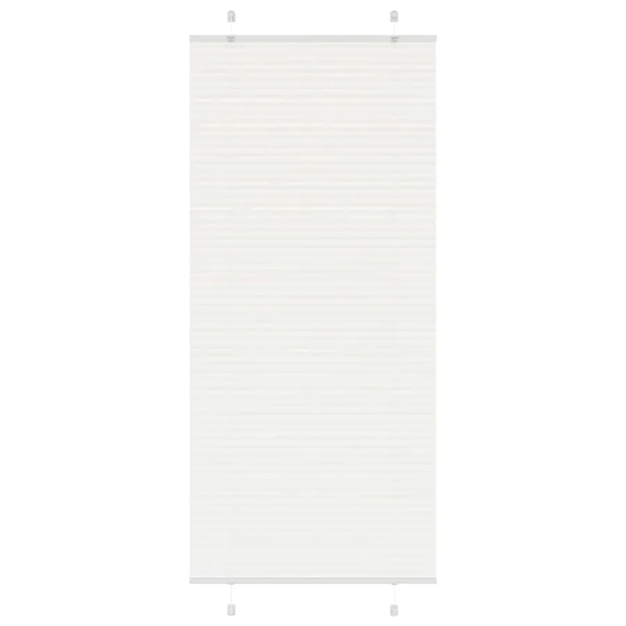 Store plissé blanc 100x200cm largeur du tissu 99,4 cm polyester