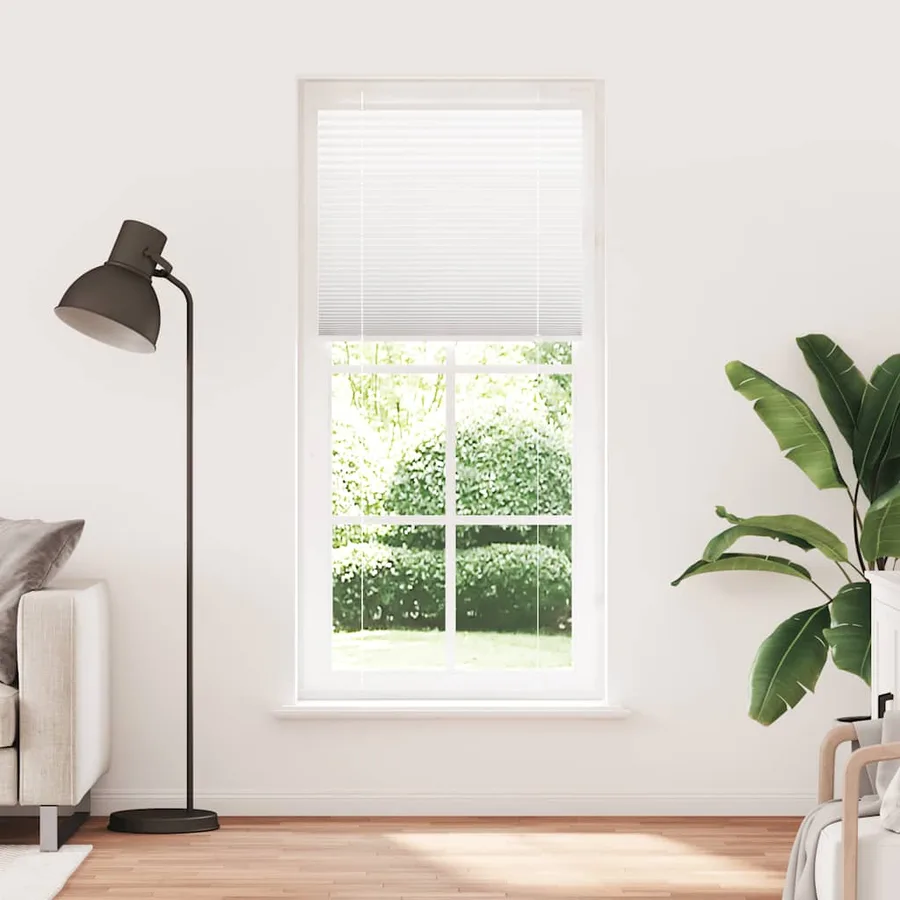 Store plissé blanc 100x200cm largeur du tissu 99,4 cm polyester - 2