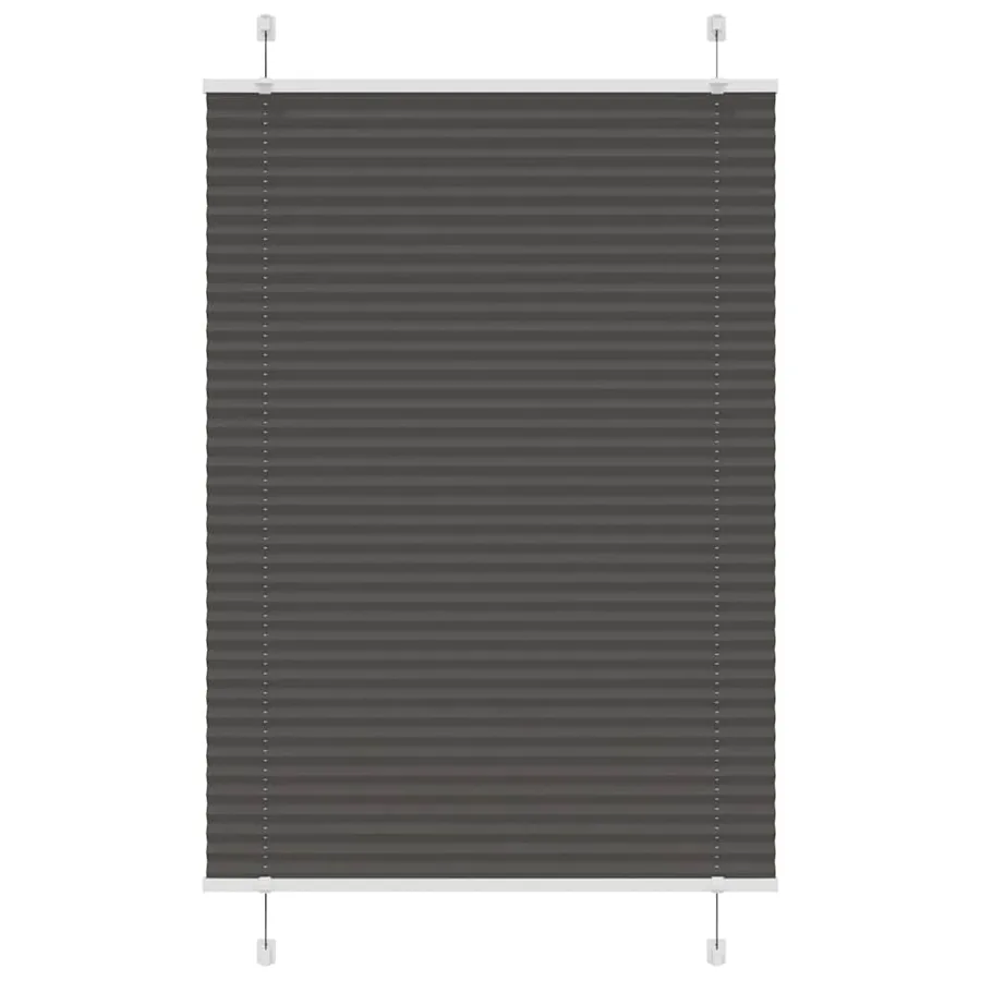 Store plissé noir 90x150 cm largeur du tissu 89,4 cm polyester