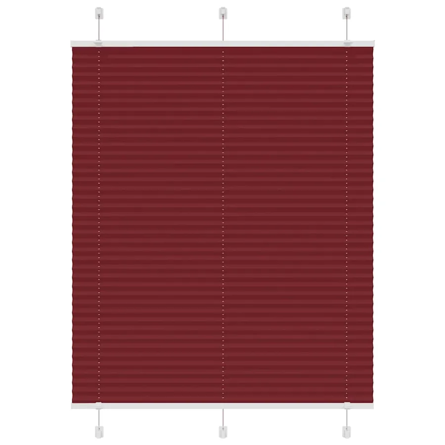 Store plissé rouge bordeaux 110x100 cm largeur du tissu 109,4cm