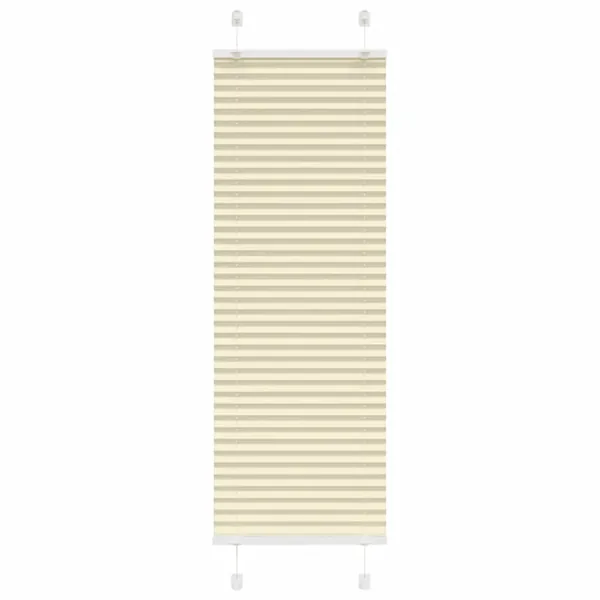 Store plissé crème 45x150 cm largeur du tissu 44,4 cm polyester
