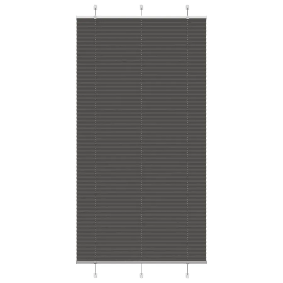 Store plissé noir 110x200 cm largeur du tissu 109,4cm polyester