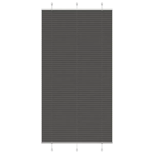 Store plissé noir 110x200 cm largeur du tissu 109,4cm polyester