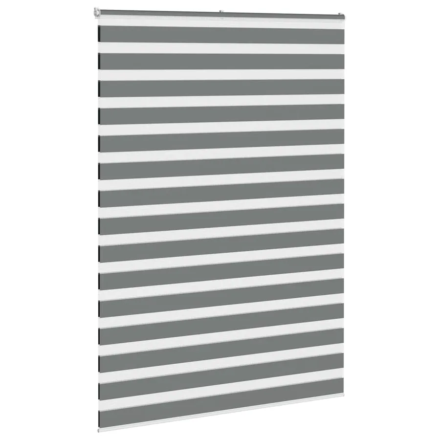 Store zèbre gris foncé largeur du tissu 160,9 cm polyester - 3