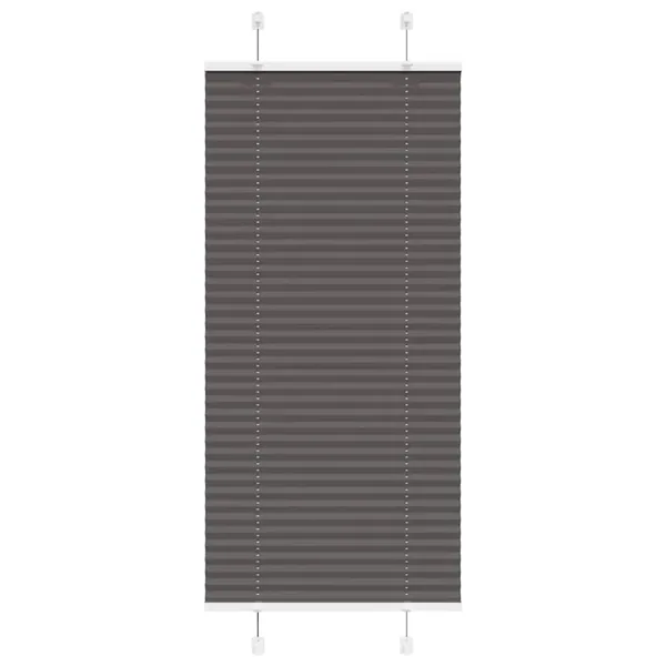 Store plissé noir 65x150 cm largeur du tissu 64,4 cm polyester