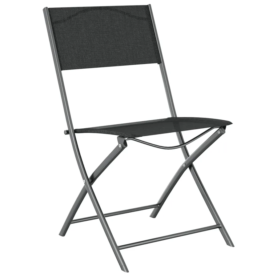Ensemble à manger de jardin 7 pcs Gris et noir - 5