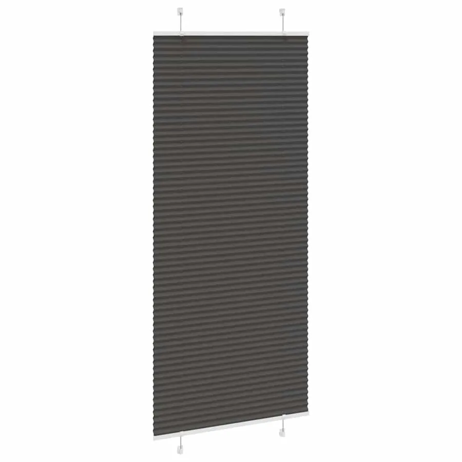 Store plissé noir 100x200 cm largeur du tissu 99,4 cm polyester - 4