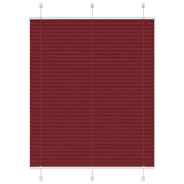 Store plissé rouge bordeaux 110x150 cm largeur du tissu 109,4cm