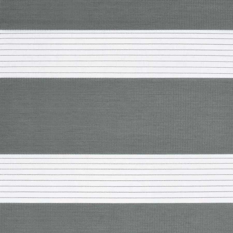 Store zèbre gris foncé largeur du tissu 140,9 cm polyester - 15