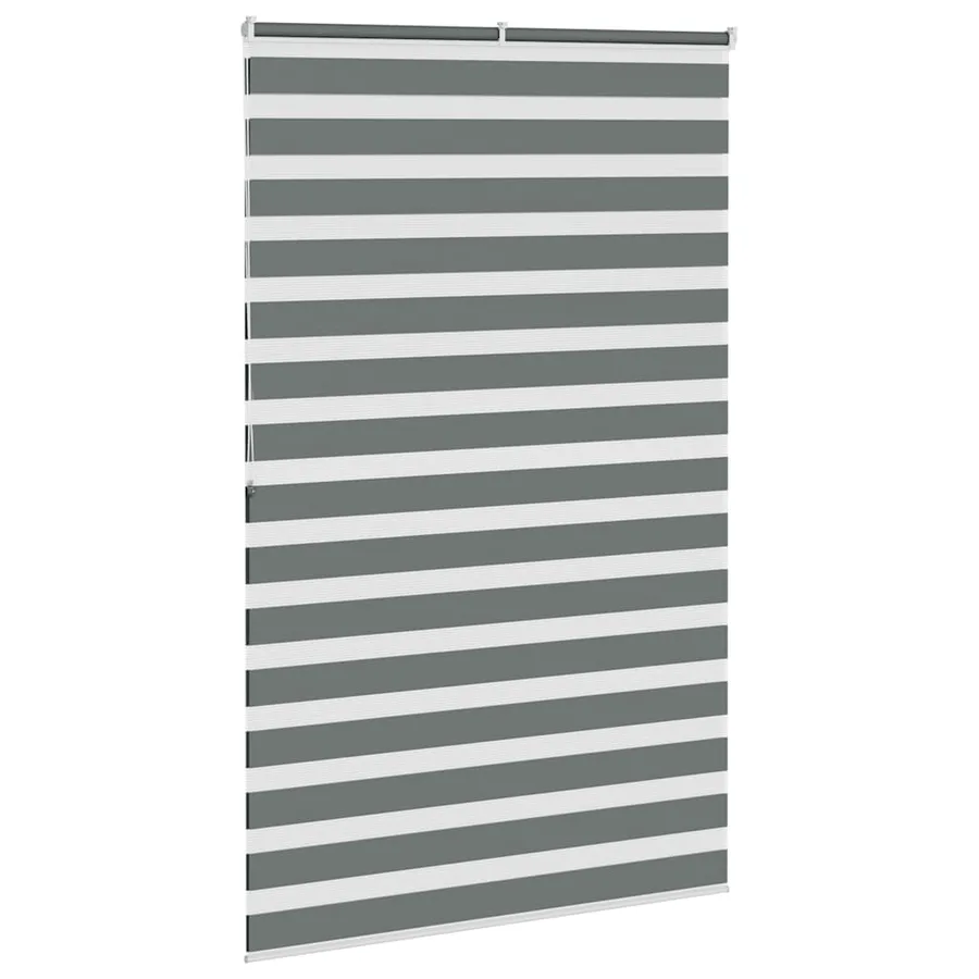Store zèbre gris foncé largeur du tissu 140,9 cm polyester - 4