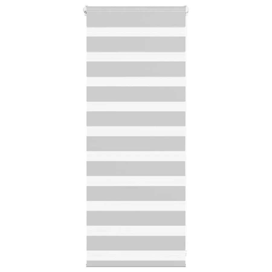 Store zèbre gris clair largeur du tissu 55,9 cm polyester