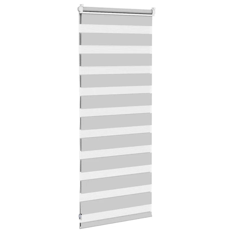 Store zèbre gris clair largeur du tissu 55,9 cm polyester - 4