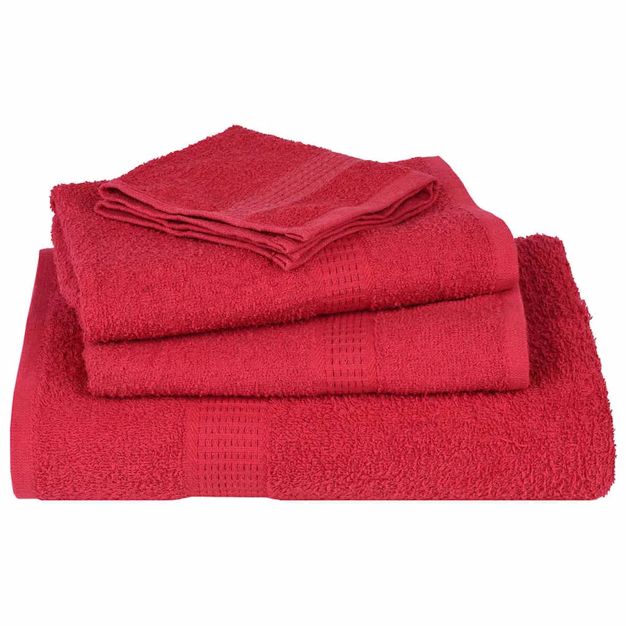 Serviettes FROGN 2 pcs rouge 100x200 cm 360 g/m² - 4