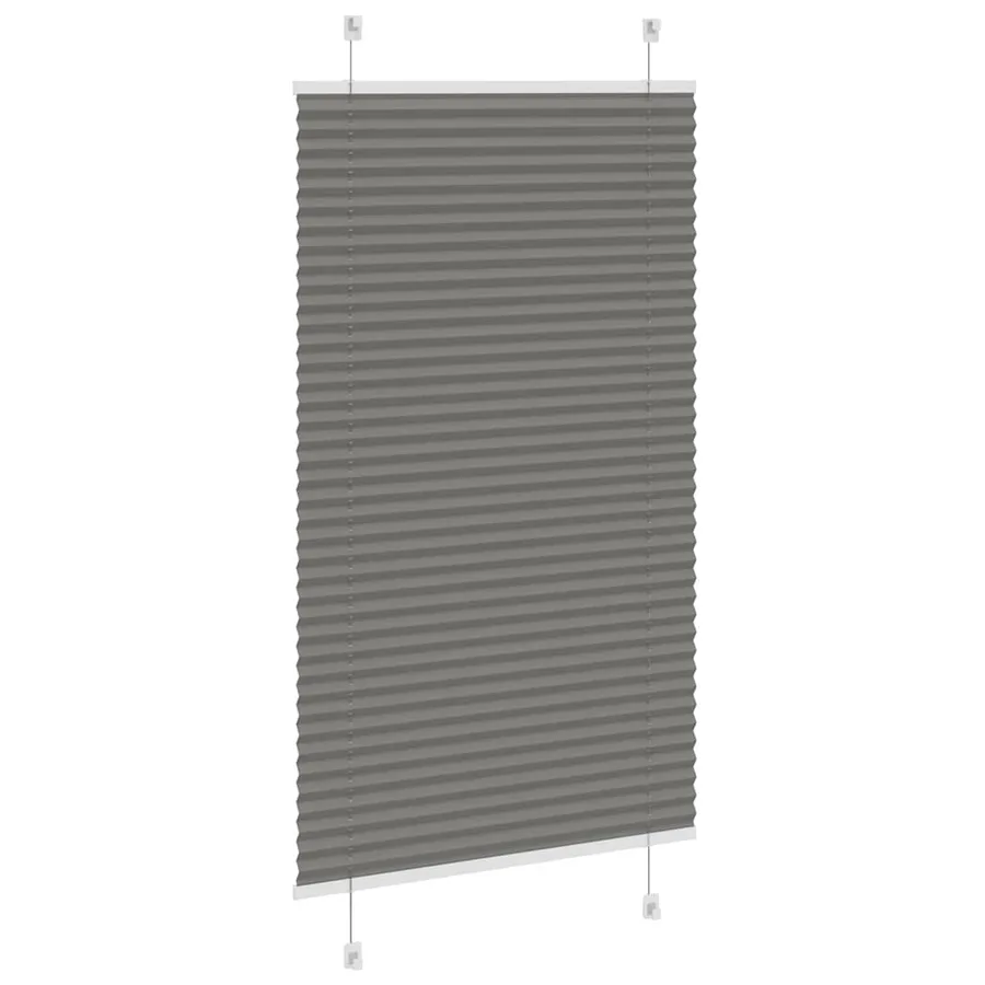Store plissé anthracite 80x100 cm largeur du tissu 79,4 cm - 4