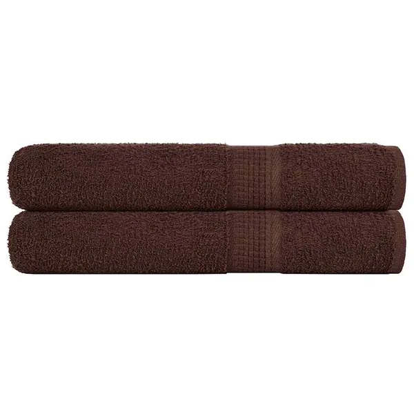 Serviettes FROGN 2 pcs marron 100x200 cm 360 g/m²