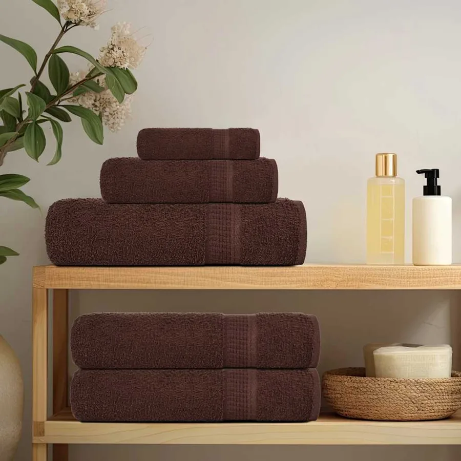 Serviettes FROGN 2 pcs marron 100x200 cm 360 g/m² - 3