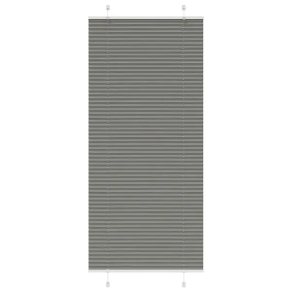 Store plissé anthracite 95x200 cm largeur du tissu 94,4 cm