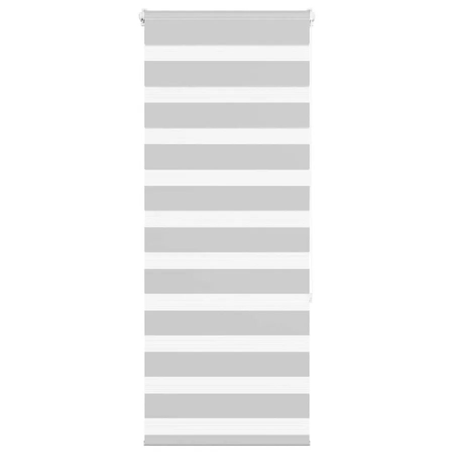 Store zèbre gris clair largeur du tissu 55,9 cm polyester