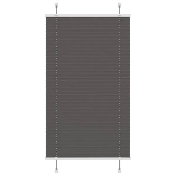 Store plissé noir 80x100 cm largeur du tissu 79,4 cm polyester
