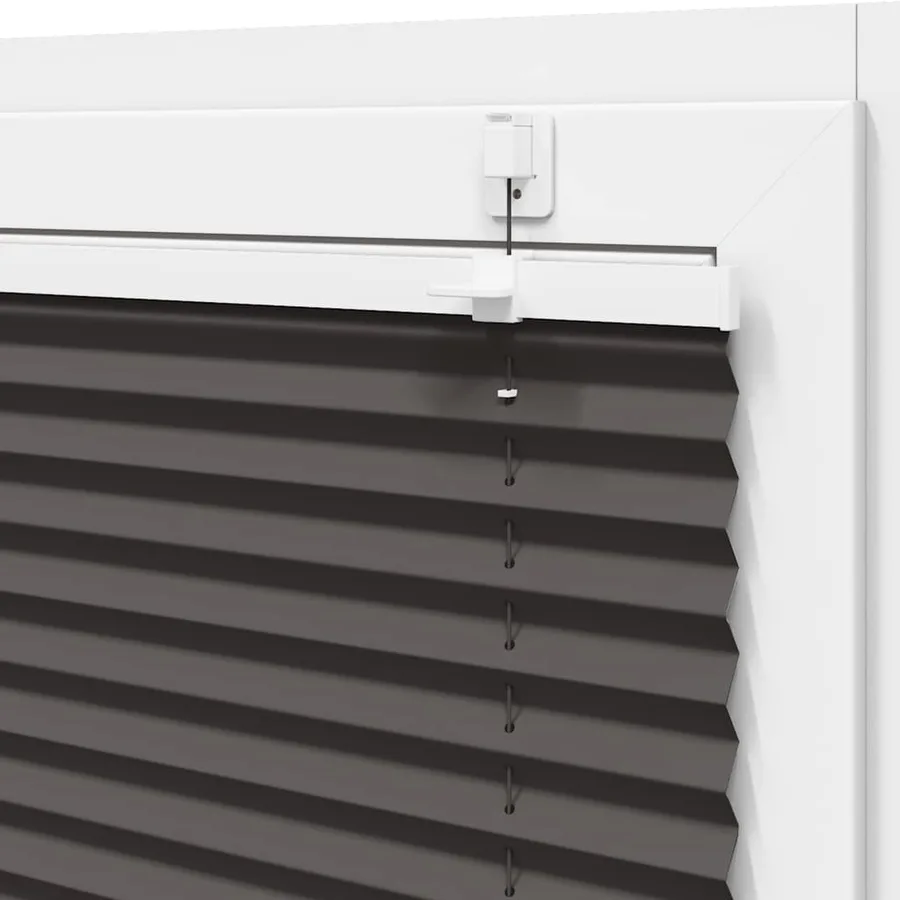 Store plissé noir 80x100 cm largeur du tissu 79,4 cm polyester - 10