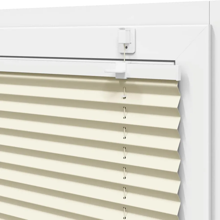 Store plissé crème 100x100 cm largeur du tissu 99,4cm polyester - 10