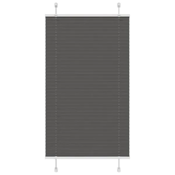 Store plissé noir 70x100 cm largeur du tissu 69,4 cm polyester