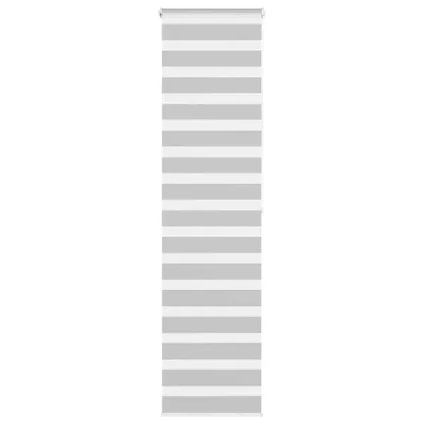 Store zèbre gris clair largeur du tissu 55,9 cm polyester