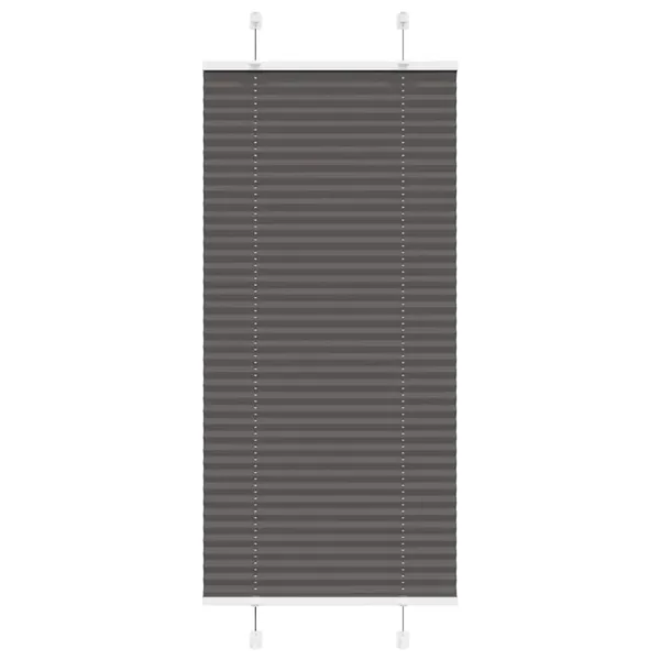 Store plissé noir 55x100 cm largeur du tissu 54,4 cm polyester