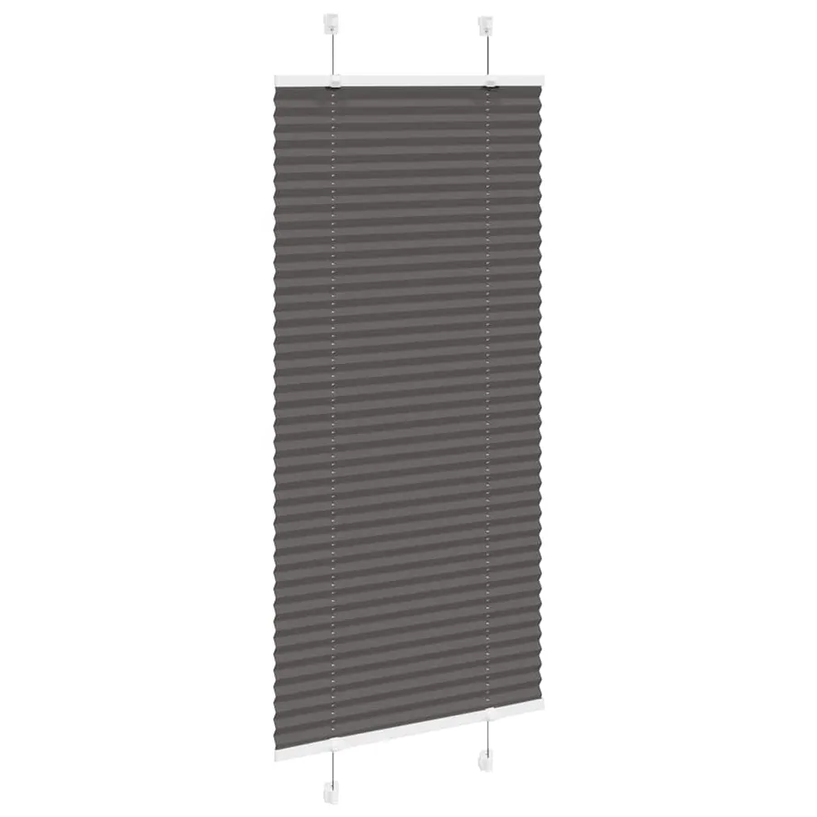 Store plissé noir 55x100 cm largeur du tissu 54,4 cm polyester - 3