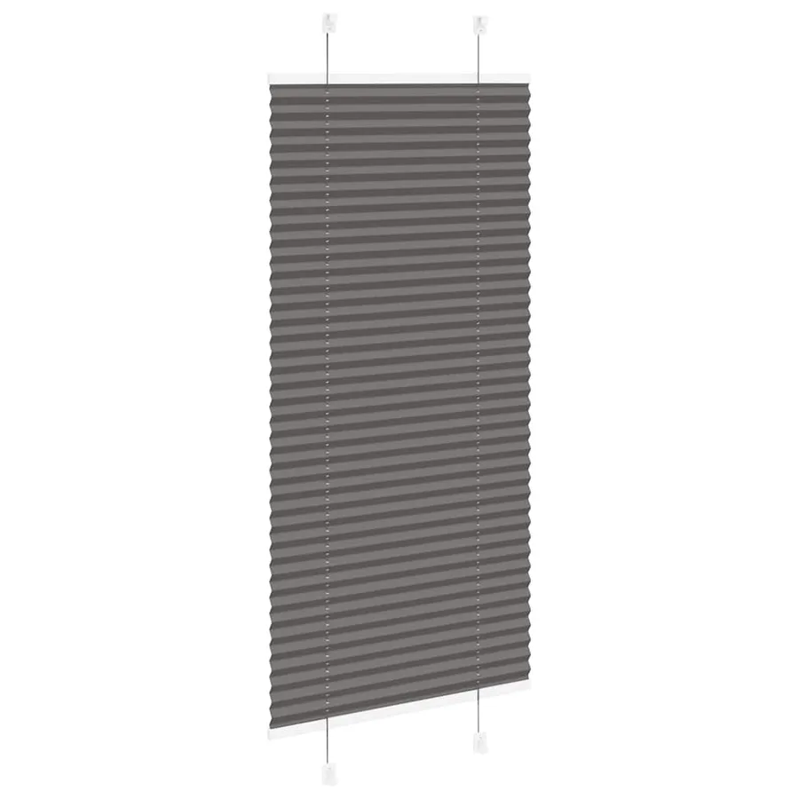 Store plissé noir 55x100 cm largeur du tissu 54,4 cm polyester - 4