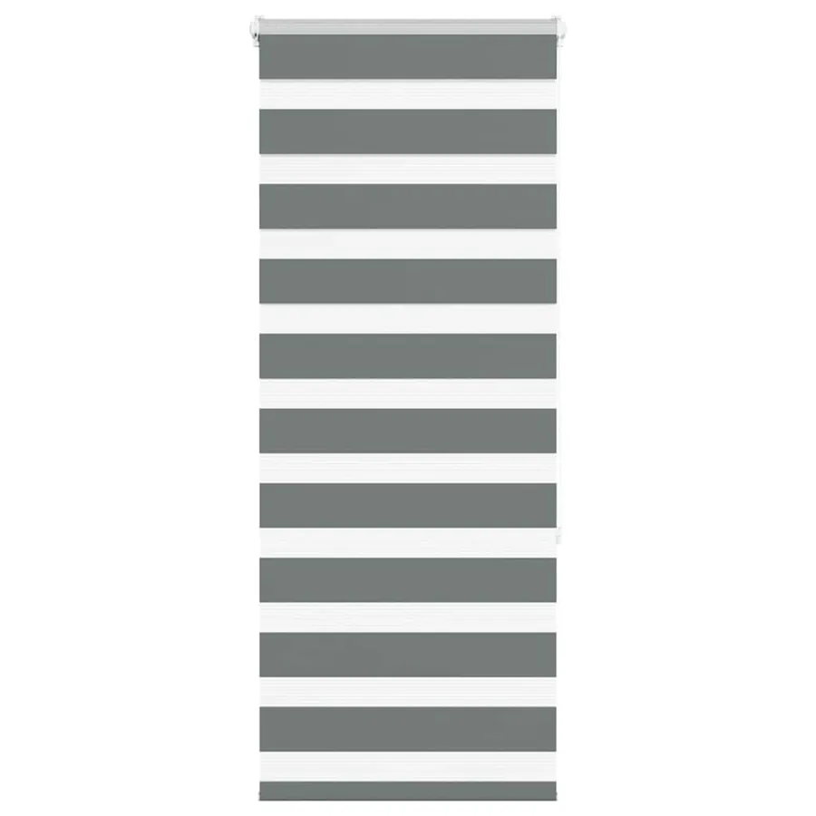 Store zèbre gris foncé largeur du tissu 60,9 cm polyester