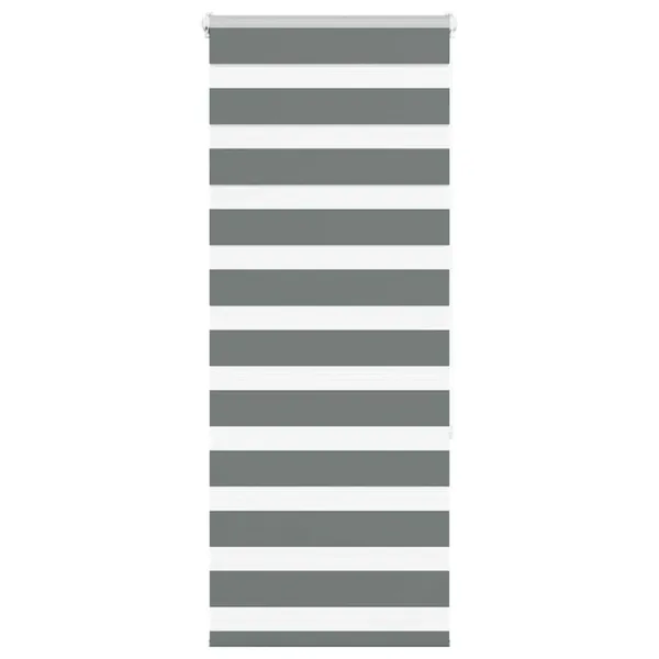 Store zèbre gris foncé largeur du tissu 60,9 cm polyester