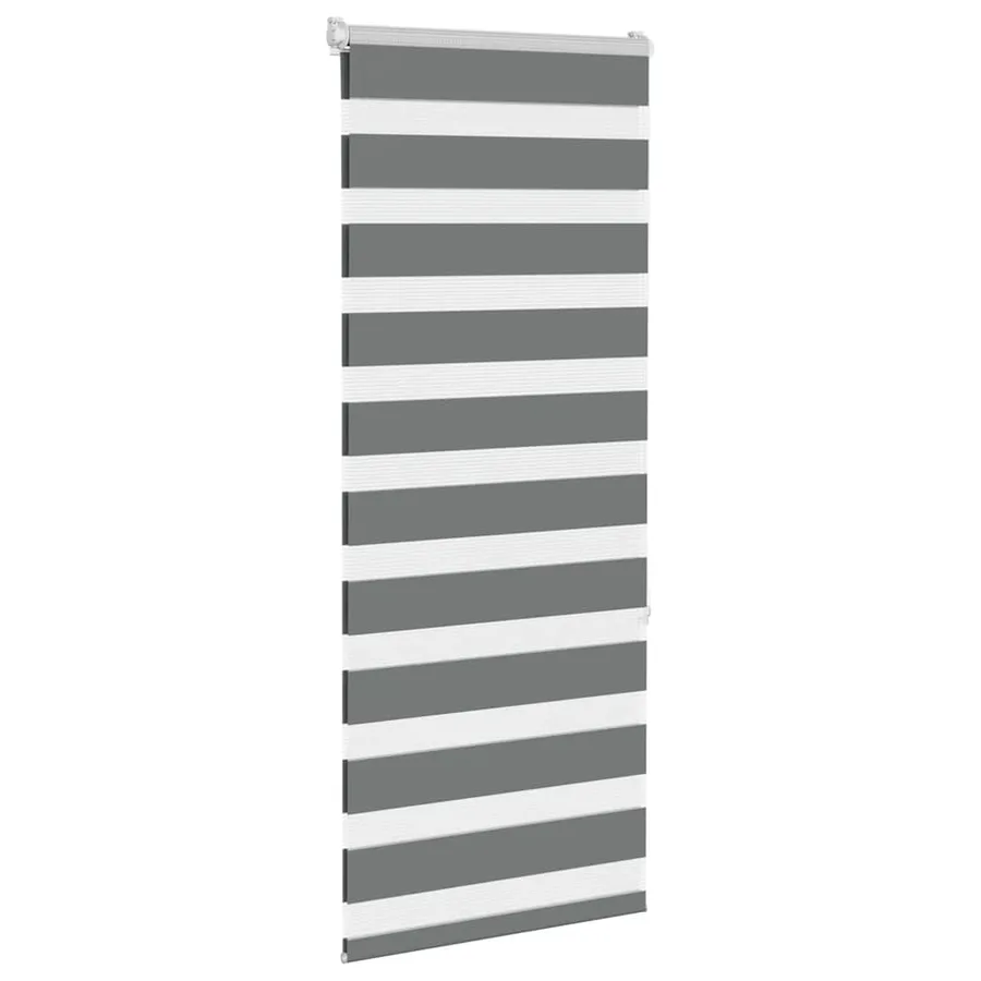 Store zèbre gris foncé largeur du tissu 60,9 cm polyester - 3