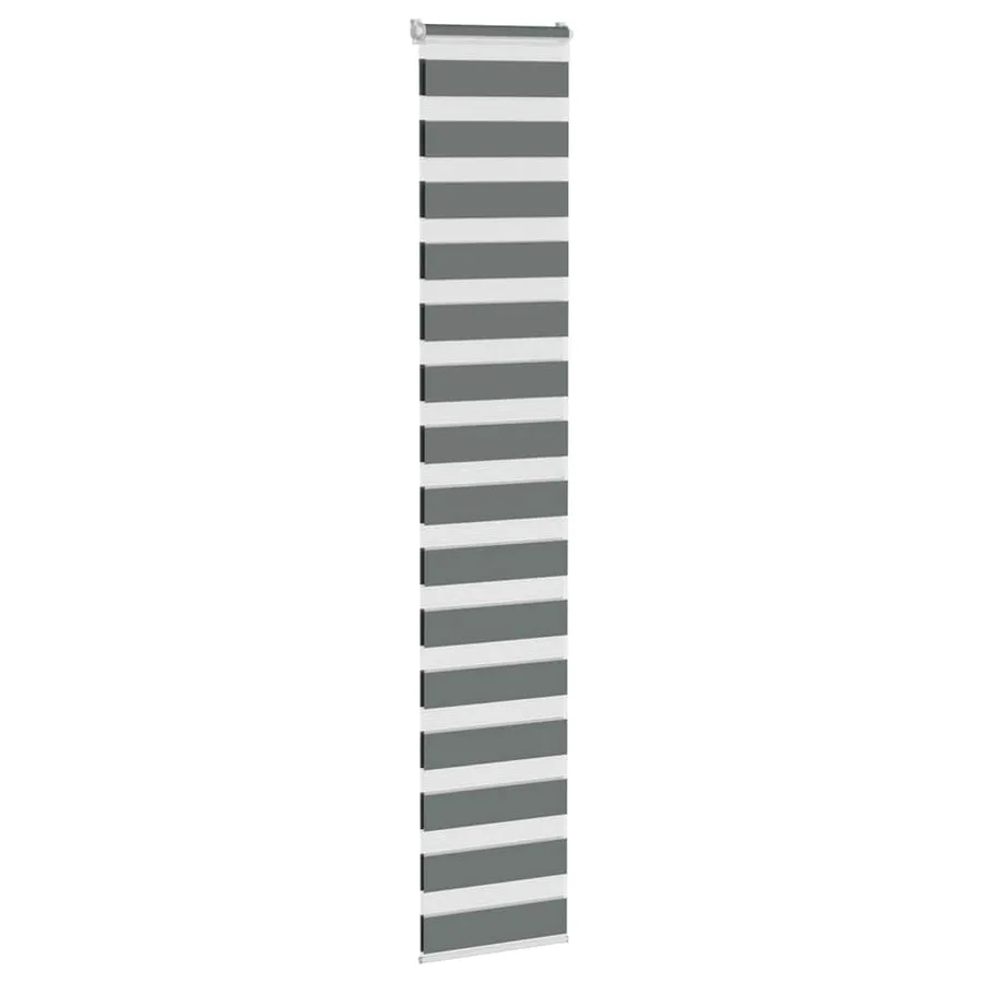 Store zèbre gris foncé largeur du tissu 35,9 cm polyester - 3