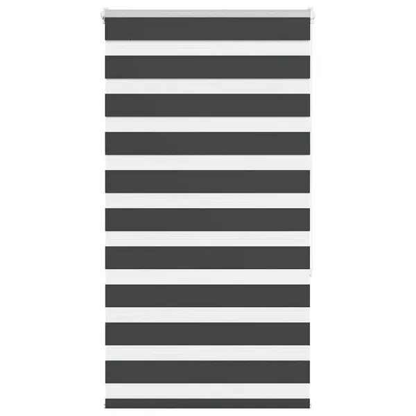 Store zèbre noir 70x150 cm largeur du tissu 65,9 cm polyester