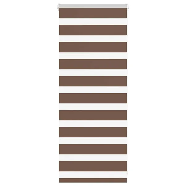 Store zèbre marron 65x100 cm largeur du tissu 60,9 cm polyester