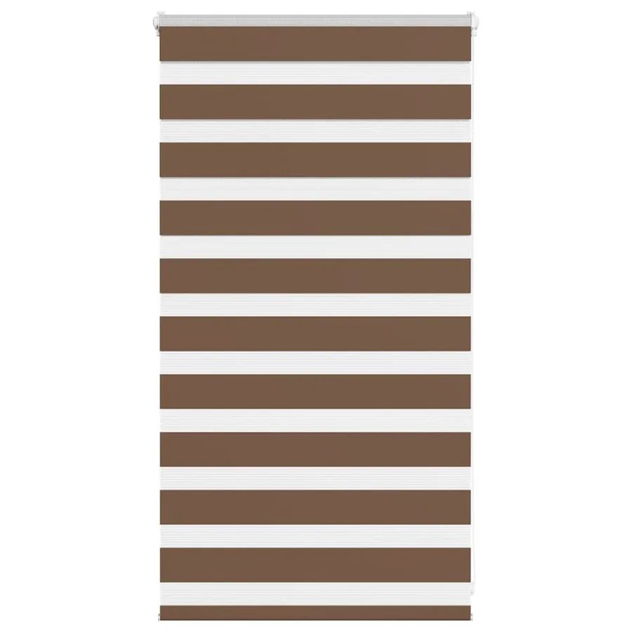 Store zèbre marron 85x100 cm largeur du tissu 80,9 cm polyester
