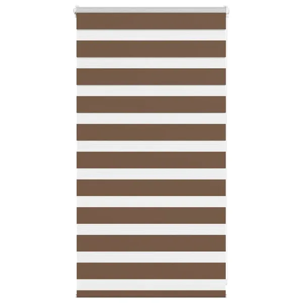 Store zèbre marron 85x100 cm largeur du tissu 80,9 cm polyester
