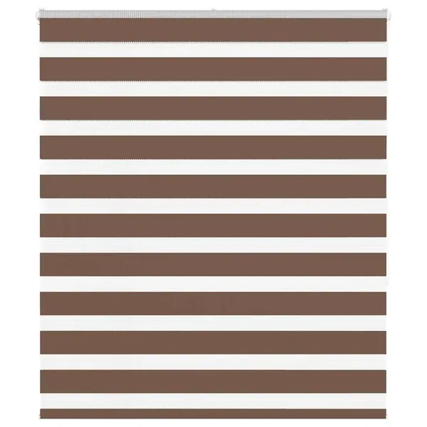 Store zèbre marron 135x150cm largeur du tissu 130,9cm polyester