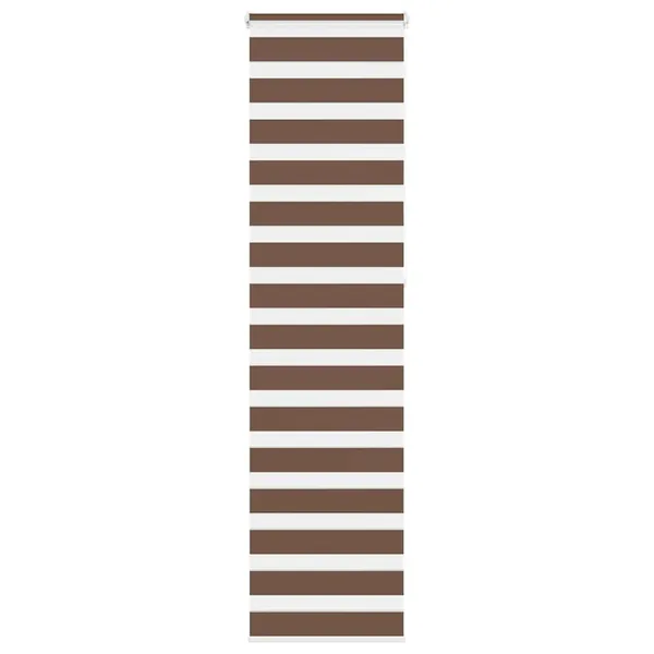 Store zèbre marron 65x230 cm largeur du tissu 60,9 cm polyester
