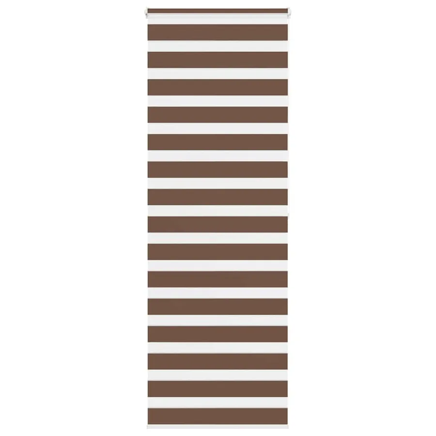 Store zèbre marron 70x200 cm largeur du tissu 65,9 cm polyester