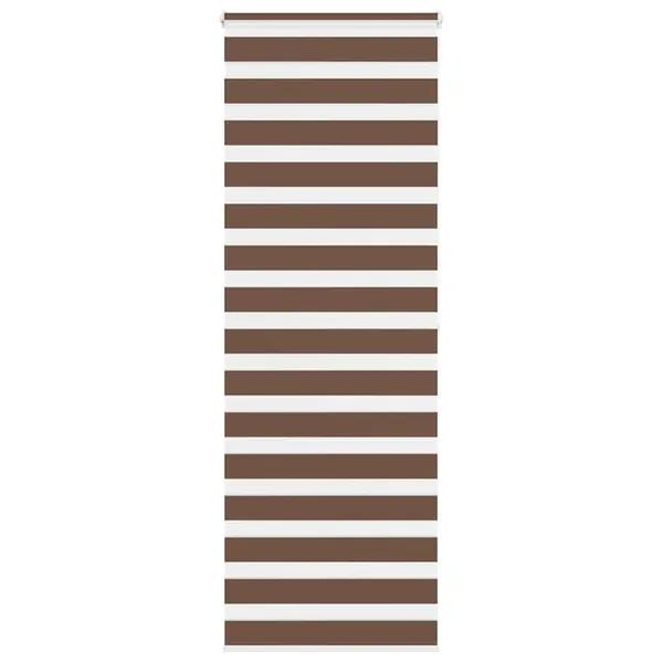 Store zèbre marron 70x200 cm largeur du tissu 65,9 cm polyester