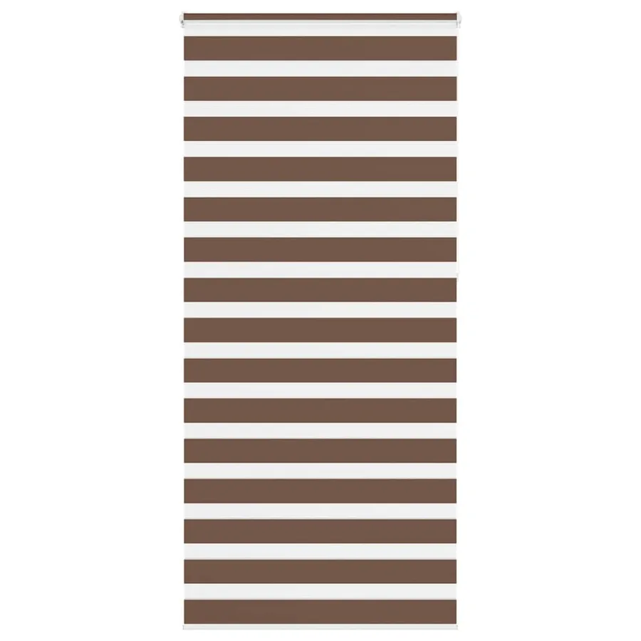 Store zèbre marron 95x230 cm largeur du tissu 90,9 cm polyester