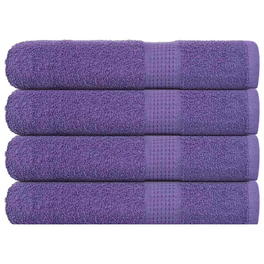 Serviettes de sauna FROGN 4 pcs violet 80x200 cm 360 g/m²