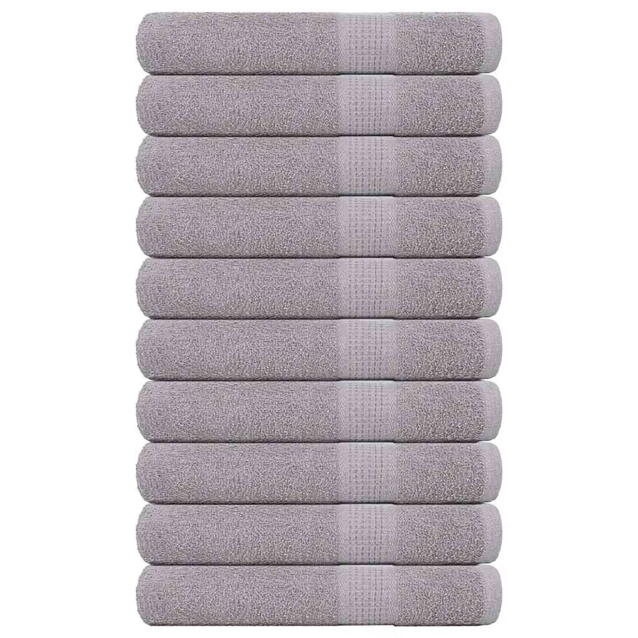 Serviettes de sauna FROGN 10 pcs gris 80x200 cm 360 g/m²