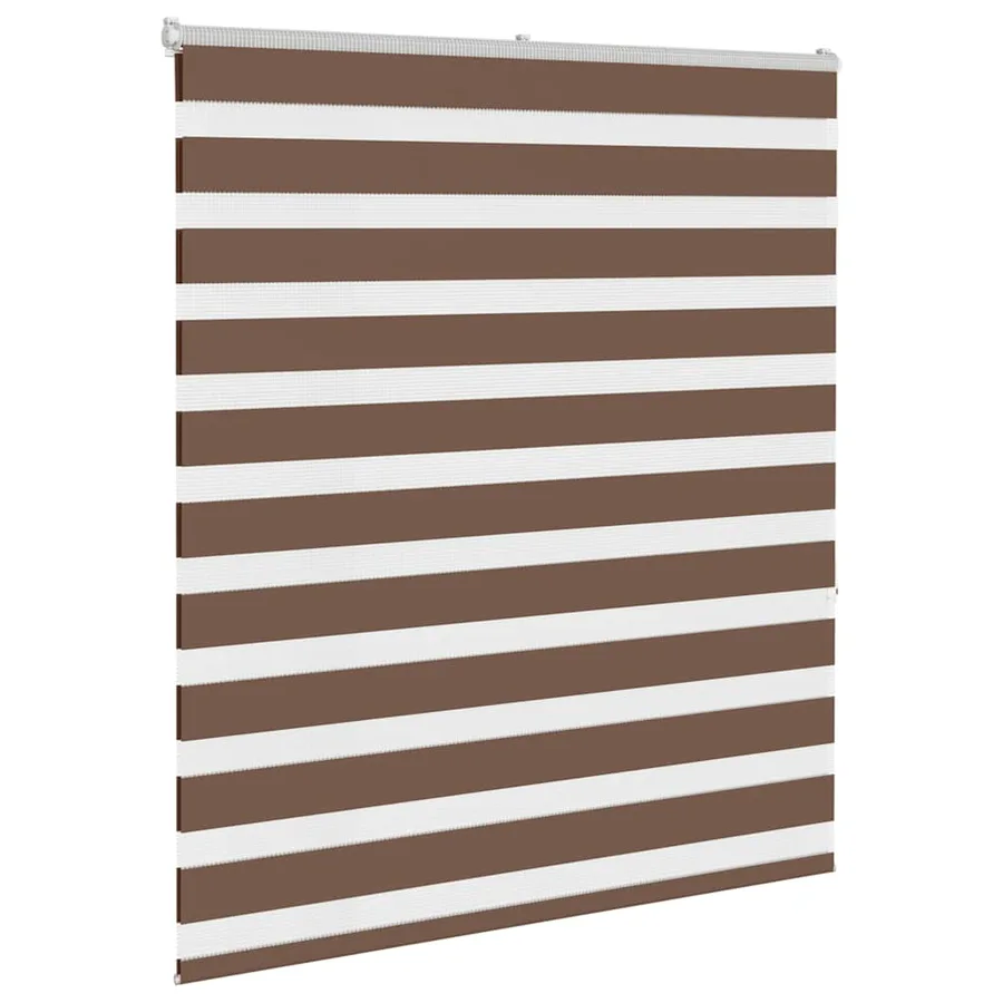 Store zèbre marron 125x150cm largeur du tissu 120,9cm polyester - 3