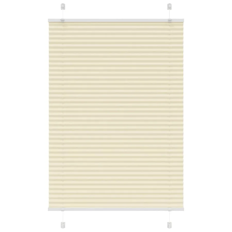 Store plissé crème 85x150 cm largeur du tissu 84,4 cm polyester