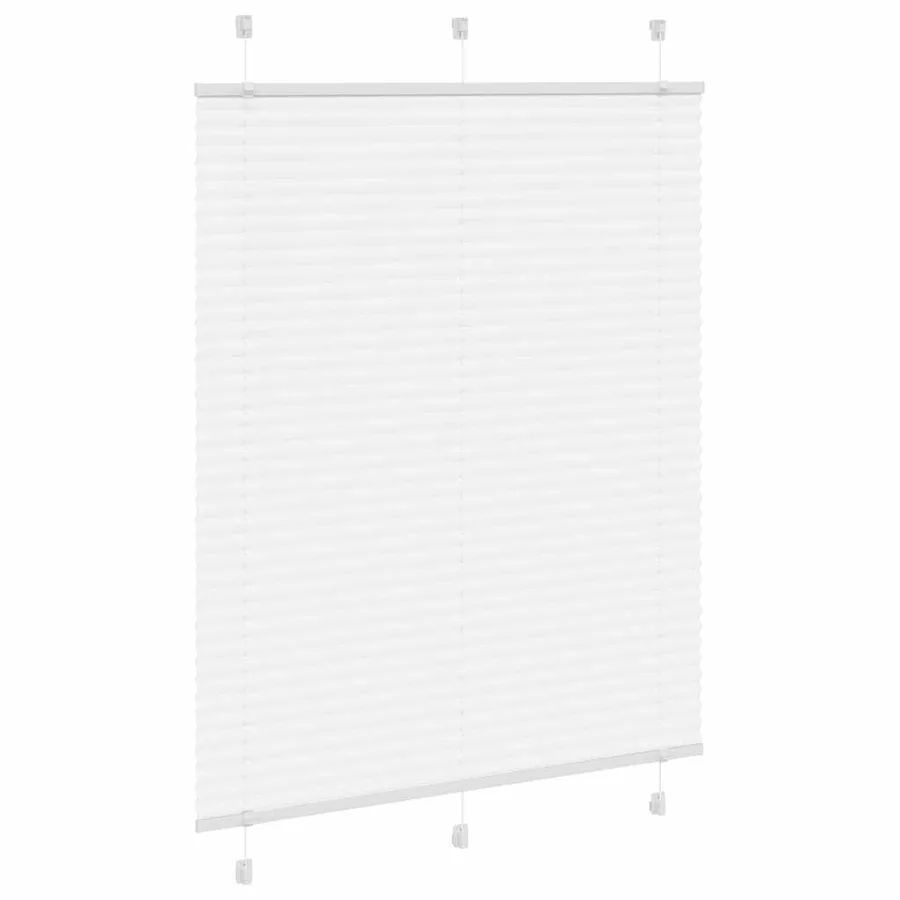 Store plissé blanc 105x150cm largeur du tissu 104,4cm polyester - 3